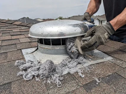 Cleaning Dryer Vent On Roof in Fort Lauderdale
