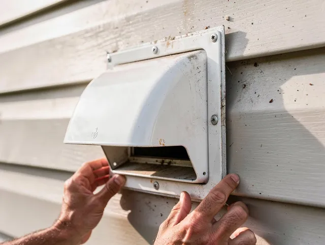 Fort Lauderdale Dryer Vent Cleaning technician delivering thorough residential dryer vent cleaning service in Fort Lauderdale
